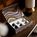 texture paper candle box